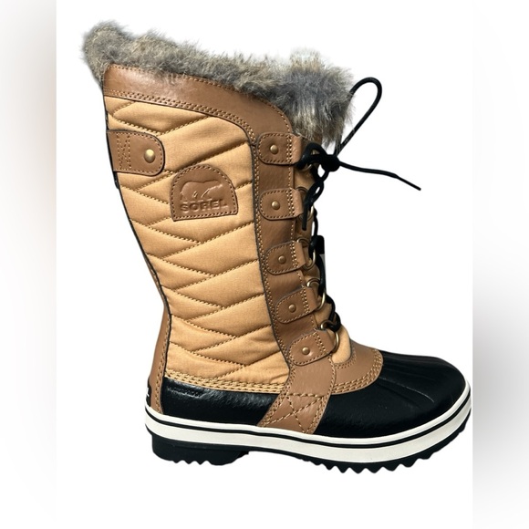 NEW Sorel Ladies Tofino II Faux Fur Lined Waterproof Tan Boot - 2 Sizes - Picture 4 of 9